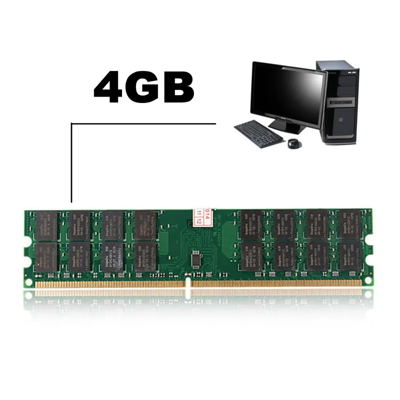 4gb Ddr2 Memory Ram 800mhz Pc2-6400 240 Pins Desktop Pc Memory For 