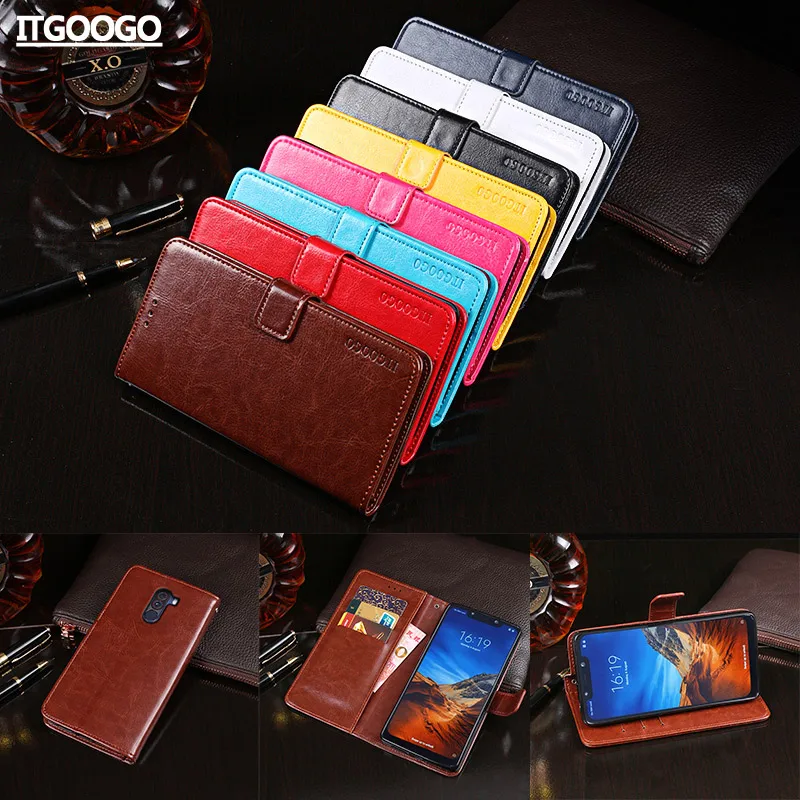 

Case For Xiaomi Pocophone F1 Cover Leather Case For Redmi Note 6 5 Pro 4X 5 Plus S2 6A 5A 4A Phone Case For Mi 8 SE 6X A2 Lite