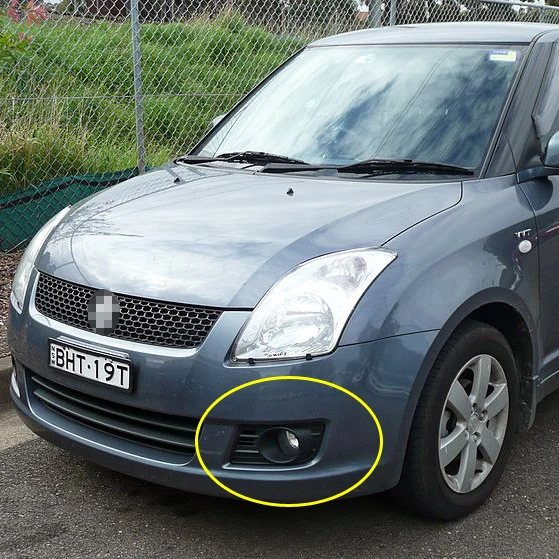 Для Suzuki Swift 2007 2008 2009 2010 ясно бампер противотуманные фары Прямая замена Aftermarket противотуманная фара w/BulbH11 переключатель провода ободок