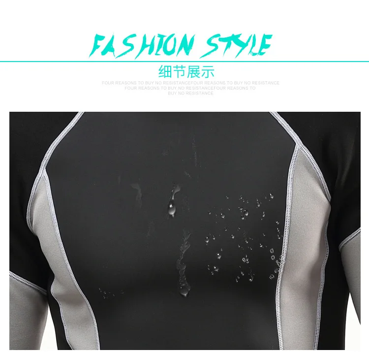 2mm Men Women wetsuit Long sleeved one piece Swimsuit neoprene Triathlon Diving suit Super Elastic Surf wet suit for cold water