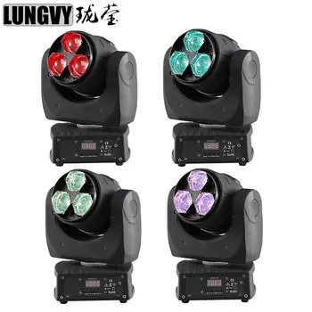 

Free Shipping 4pcs/Lot LY 3*15W Beam Zoom LED Moving Head Light RGBW 4IN1 Led Disco Light