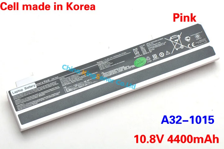 ФОТО Original New Korea Cell A32-1015 Laptop Battery for ASUS Eee PC 1015 1015P 1015PE 1015PW 1025 1215 1016 1016P A31-1015 Pink