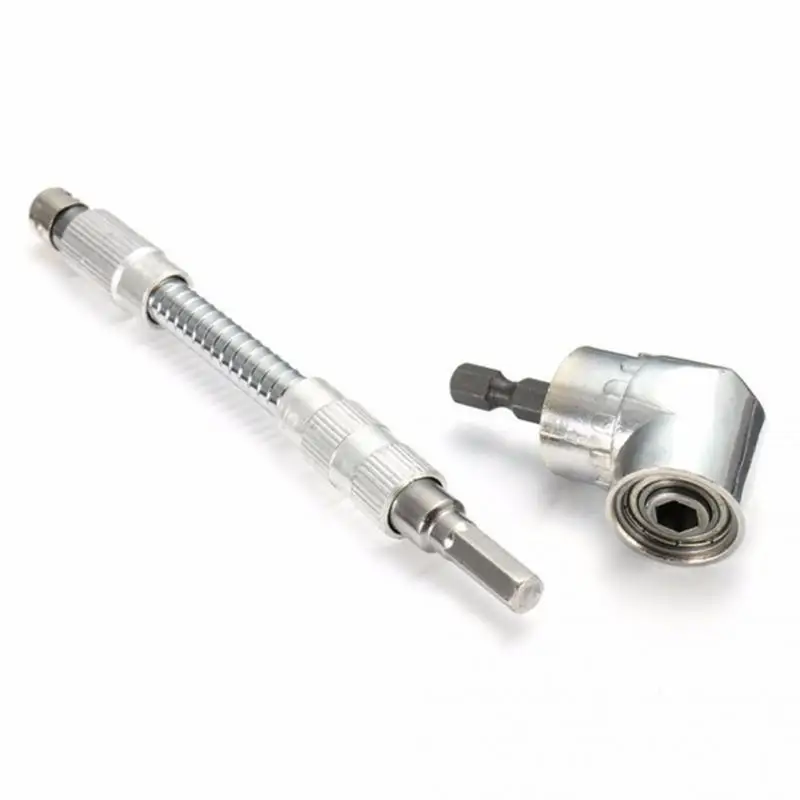 

1/4 Inch Hex Shank Drill Bit Angle Driver With Flexible Screwdriver Extension Bit Holder