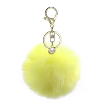 VORCOOL 6 цветов пушистый шар помпон шарик брелок Подвеска для цепочка для ключей для сумки украшения автомобиля