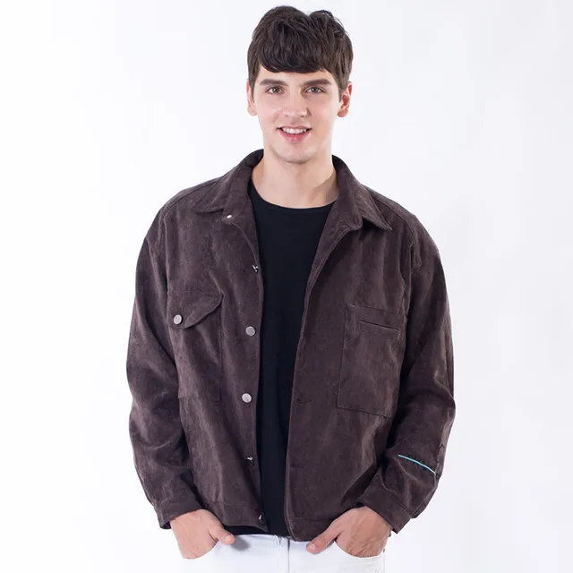 Doudoune coupe décontractée en velours côtelé Clearance