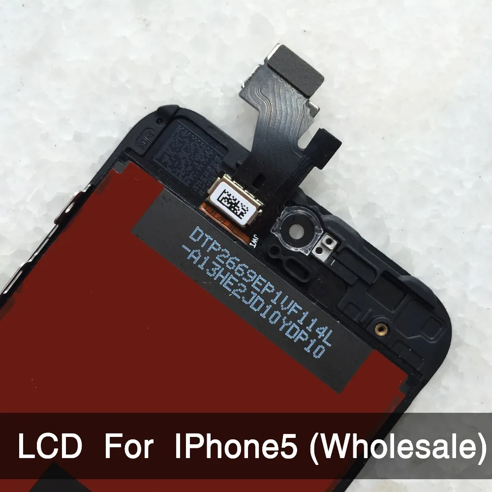 

10PCS/LOT For iPhone 5 iphone 5c iphone 5s LCD Display Screen Assembly Replacement No Dead Pixel AAA Quality wholesale