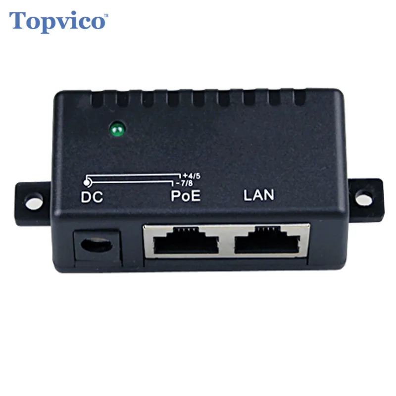 

Topvico 1000Mbps 5V 12V 24V 48V/1A POE Injector Power Splitter for IP Camera POE Adapter Module Surveillance Accessories #3
