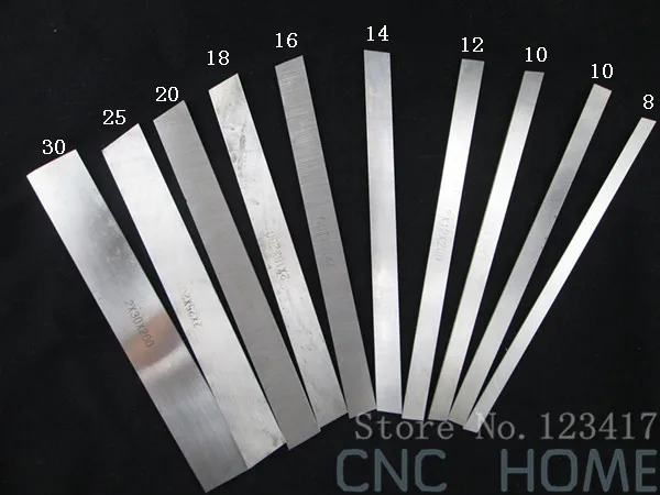 

Free Shipping 12pcs/lot different sizes High Speed Steel lathe tools Flat HSS Turning Blades Length 200mm