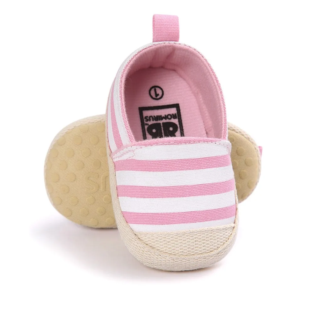 ROMIRUS/ г.; полосатые туфли для маленьких мальчиков и девочек; красивые Нескользящие туфли для малышей на мягкой подошве; Лидер продаж