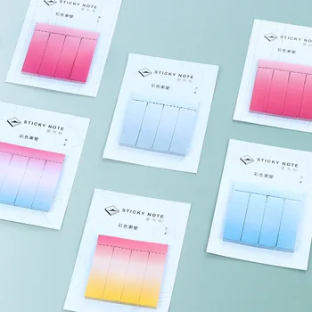 

Office Supplies kawaii Gradient color memo pads Self-Adhesive post it note notepads for kids gift Sticky Note school stationery
