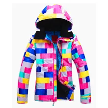 Новое поступление Женская зимняя Лыжная куртка теплая водонепроницаемая дышащая Лыжная сноуборд для кемпинга походная одежда куртка с капюшоном
