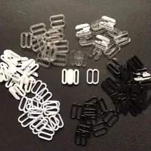 100/50 sets bow tie plastic buckles handmade ribbon adjustable diy material bra underwear straps hook clasp slide clips