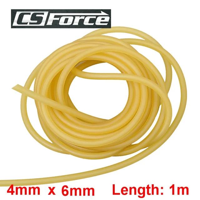 4mm x 6mm Latex 1M Elasticity Tube Fishing Fumbled Rope Slingshot Rubber Latex Fitness CrossFit Bands 4060 Hunting Accessories