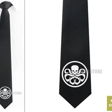 Hydra красный череп символ Мужской Жаккардовый тканый тонкий узкий 2," галстук 6 см Галстук Свадебная вечеринка галстук для жениха запонки LK011M