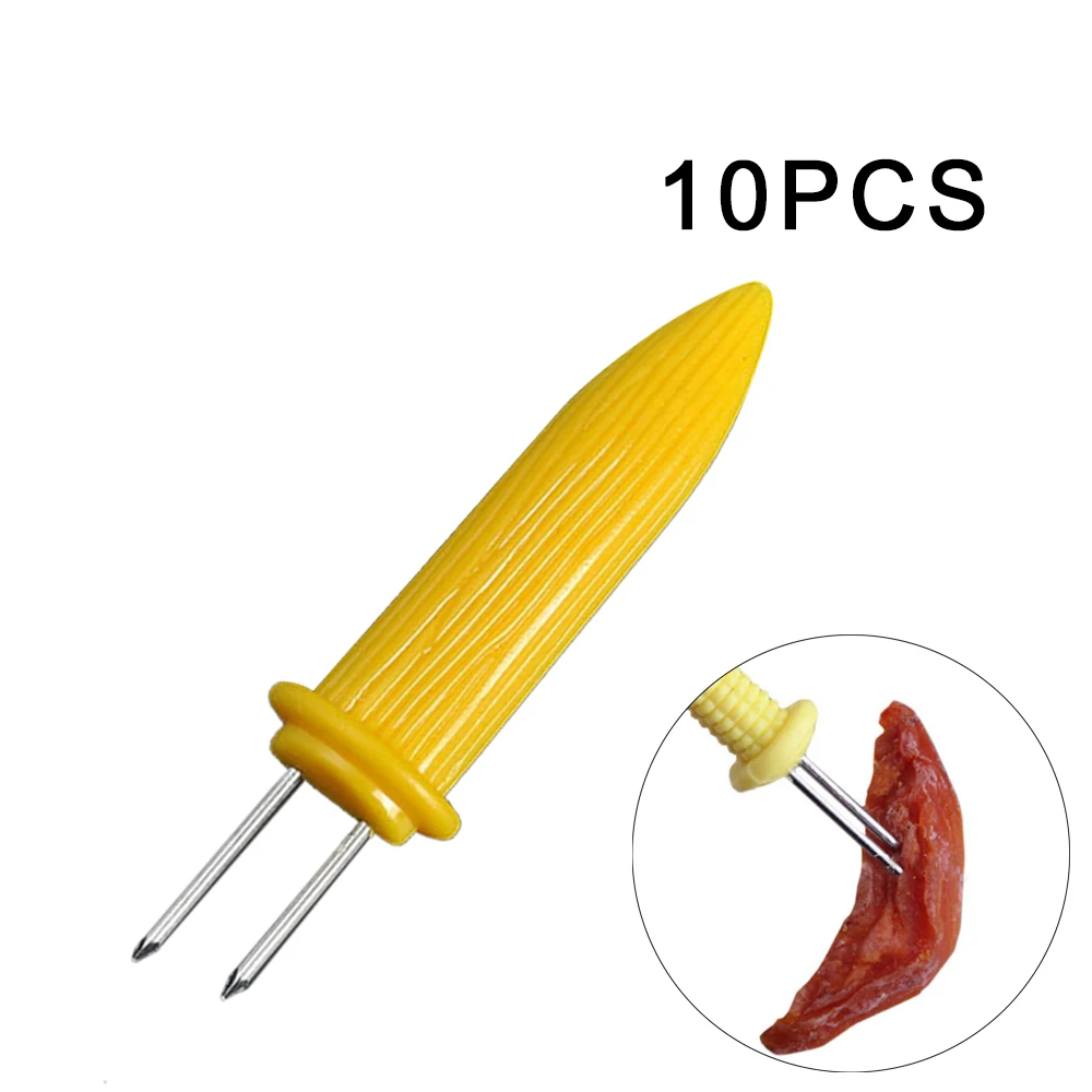 10/20 шт. барбекю держатели для кукурузы вилка мульти-Функция Пластик барбекю инструменты для кукурузы вечерние Кухня барбекю принадлежности - Цвет: 10Pcs