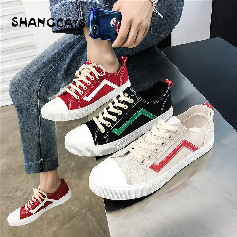 

New Trend 2018 Fashion Men Shoes sepatu pria Vulcanized Shoe Students White Shoes For Spring Autumn Casual Masculino Adult Shoe