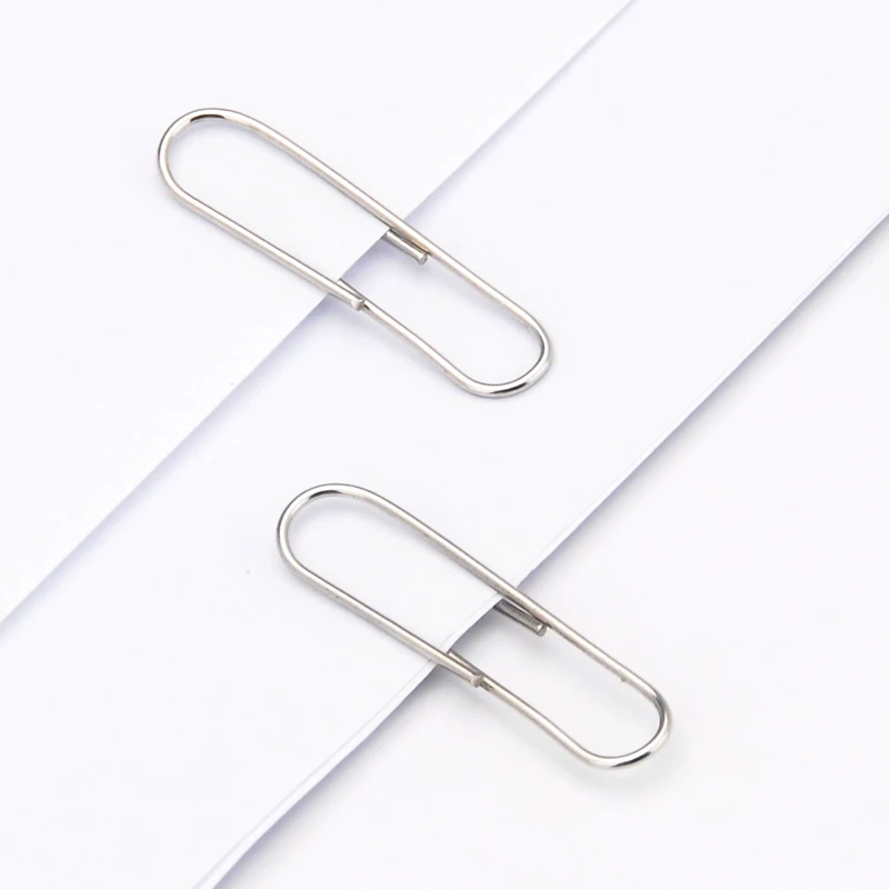 1000pcs! Universal nickel plated paper clips Staple needle Ticket