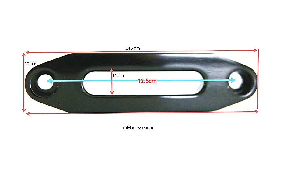 شحن مجاني 4000lbs الاصطناعية ونش حبل fairlead ، aluminimum hawse fairlead والأسود hawse fairlead ، ونش fairlead