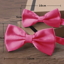 2 шт., темно-розовый цвет, для взрослых, для Отца и Сына, с галстуком-бабочкой, Классическая Детская бабочка для мужчин, галстук-бабочка для мальчиков, вечерние, с бантом, TZQZa0009