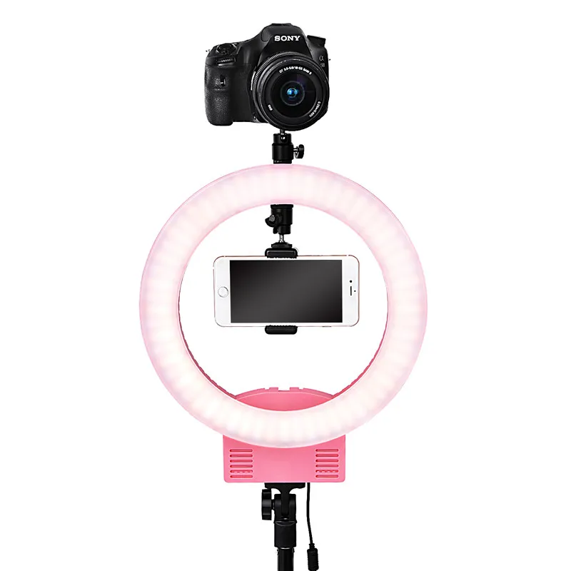 FOSOTO FT 12B Led фотографическое Освещение 3200 5600K 3 Горячая обувь для камеры телефона
