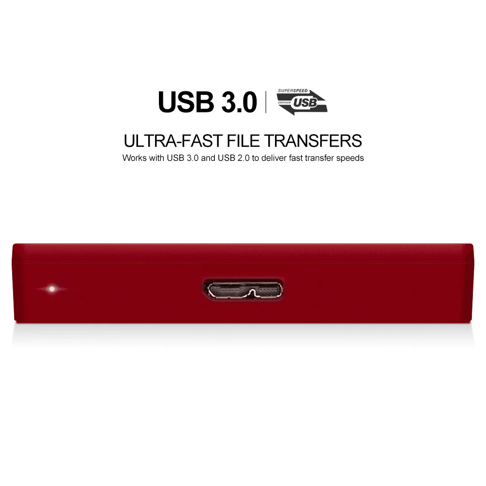 Portable External  Hard Drive Red (4)