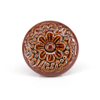 

5PCS Coffee Kitchen Cabinet Dresser Drawer Pulls Knob Handles Ceramic Porcelain Door Knob Handle Hardware
