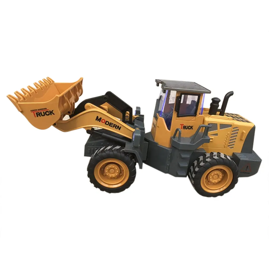 

Remote controlled car furious 1:8 RC Excavator Shovel Remote Control Construction Bulldozer Truck Toy Light fast D300305