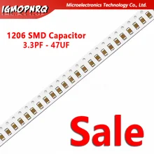 100 шт. 10PF-47UF 1206 SMD 250V X7R ошибка 10% 10 мкФ 106K 0,1 мкФ 1 мкФ 47 мкФ 2,2 мкФ 22 мкФ 1 мкФ Керамика конденсатор с алюминиевой крышкой, MLCC 106 476K 104K 105K