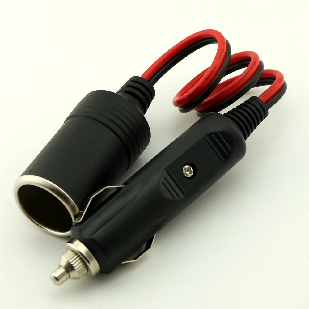 1pcs Car Cigarette Cigar Lighter Extension Cable Socket Lead Cord
