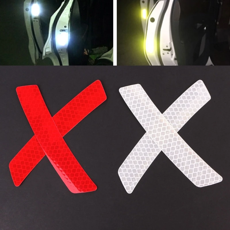 Колеса автомобиля обода Светоотражающие Предупреждение полосы Стикеры свет безопасности защитная паста