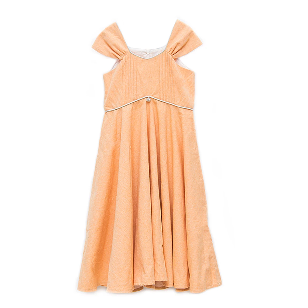 Dream Cradle Baby Girls Long Dress,Baby Girls Yellow Elegant Long Set for Party,Evening Maxi Dress,Baby Sleeveless Clothes (9)