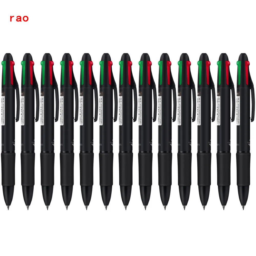 12pcs Multi Function Pen ballpoint pen 0.7 mm Nib Red blue green black