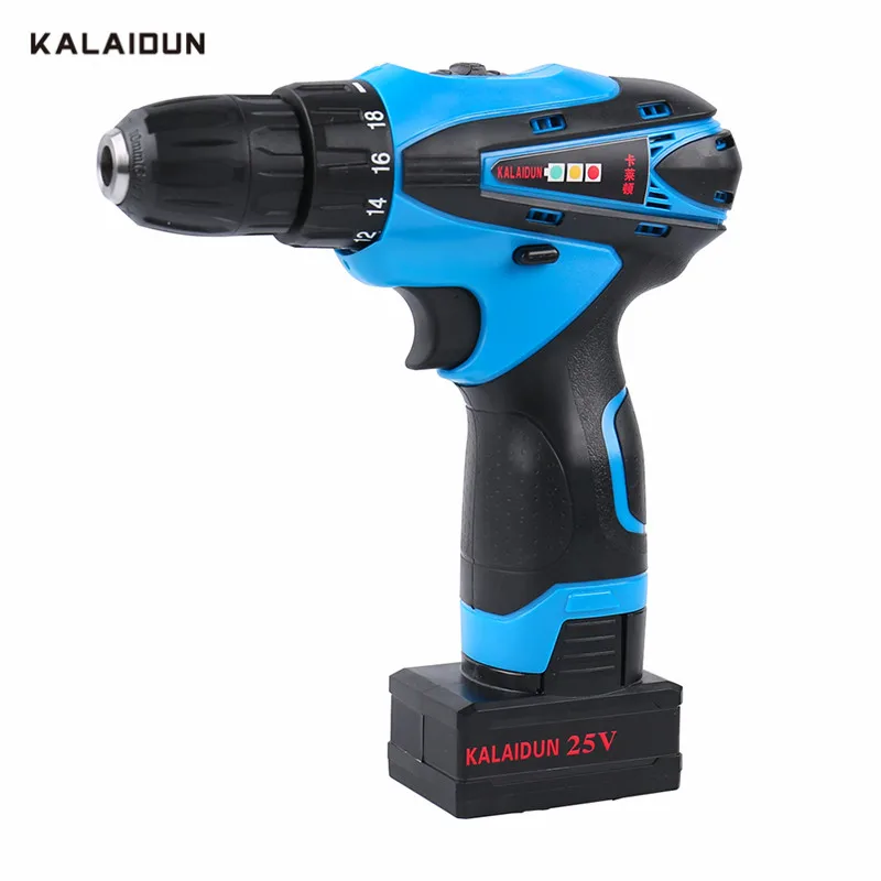 

KALAIDUN 25V Electric Screwdriver Mobile Electric Drill Power Tools Screwdriver Lithium Battery Cordless Mini Hand tool