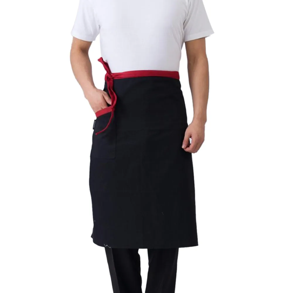 Chef Aprons Kitchen Restaurant Cooking Waist Aprons with Pocket Work