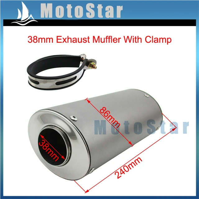 38mm Mute Silence Quiet Muffler For 125cc 140cc 150cc 160cc Pit Dirt