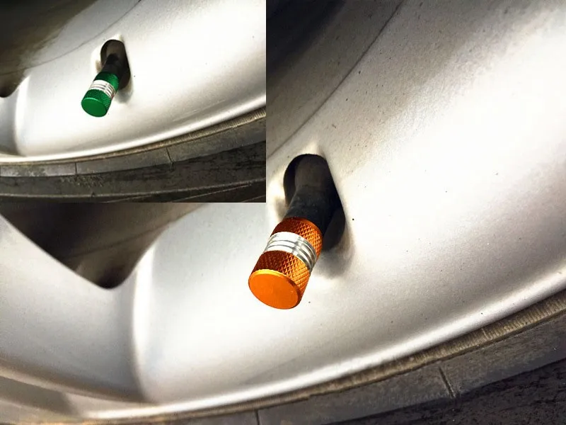 DATOUBO 40 шт. алюминиевый материал крышки автомобильных колесных дисков, Смешанная цветная шина клапанов стеблей колпачок для пылеудалителя. колеса Универсальный клапан крышки