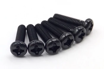 

M2.5 Aluminum Alloy color Phillips Screws Round Head Bolts Cross Slot Screw Bolt Black