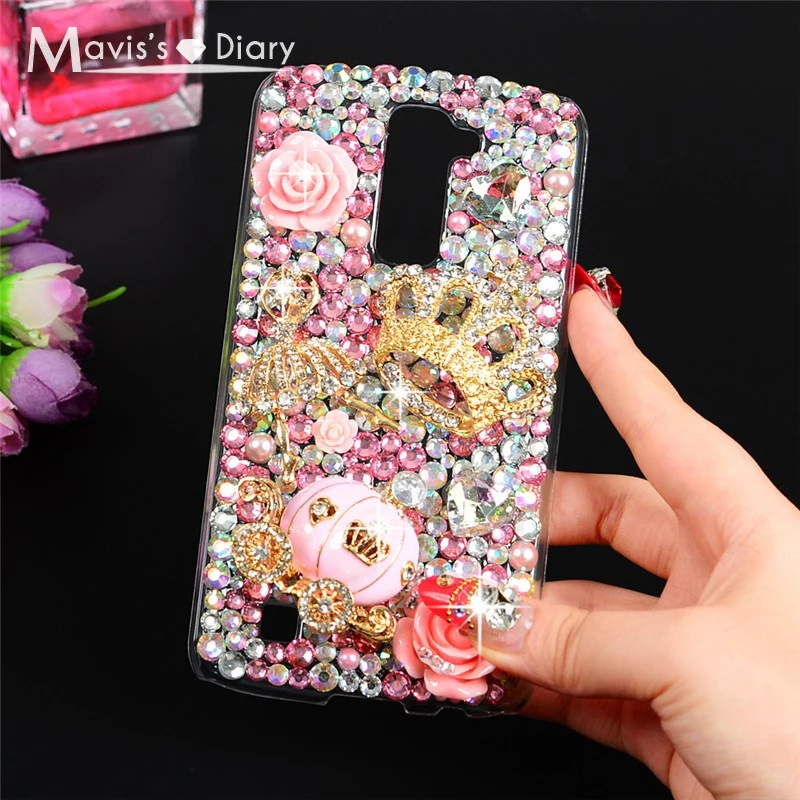 Mavissdiary 3D ручной работы со стразами diamond чехол для LG K10 5.3 дюймов Starfish якорь телефон