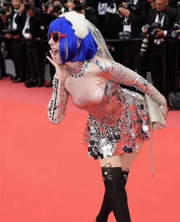 Shining Mirrors Stones Dress Female Singer Dancer Bright Costume One-piece Nightclub Dress Oufit Dancing Show Party Dresses