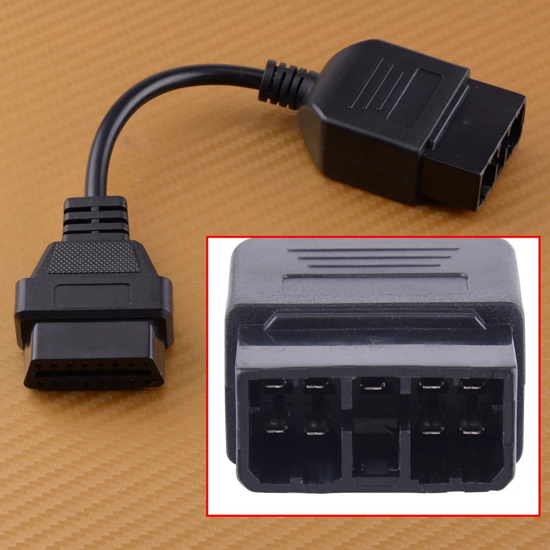 9 Pin OBD1 to 16 OBD2 Diagnostic Connector Cable Adapter Fit for Subaru Cars