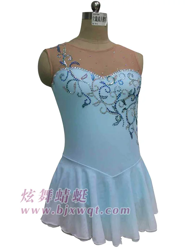 light blue ice skating dresses