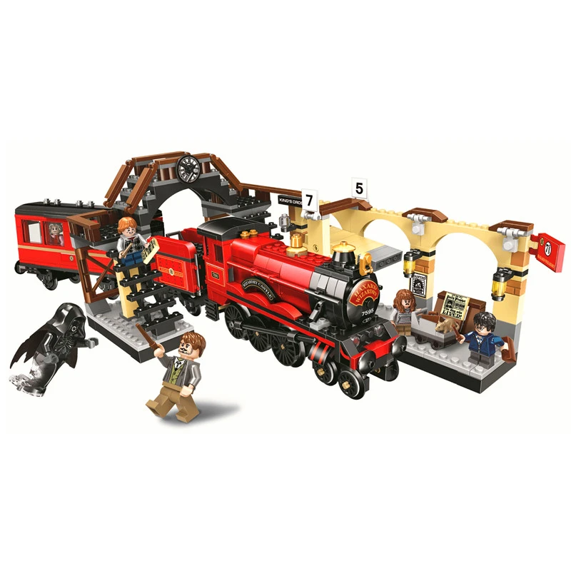 

Genuine BELA 11006 897Pcs Harry Potter Hogwarts Express Train Building Block Toys For Children Compatible 75955