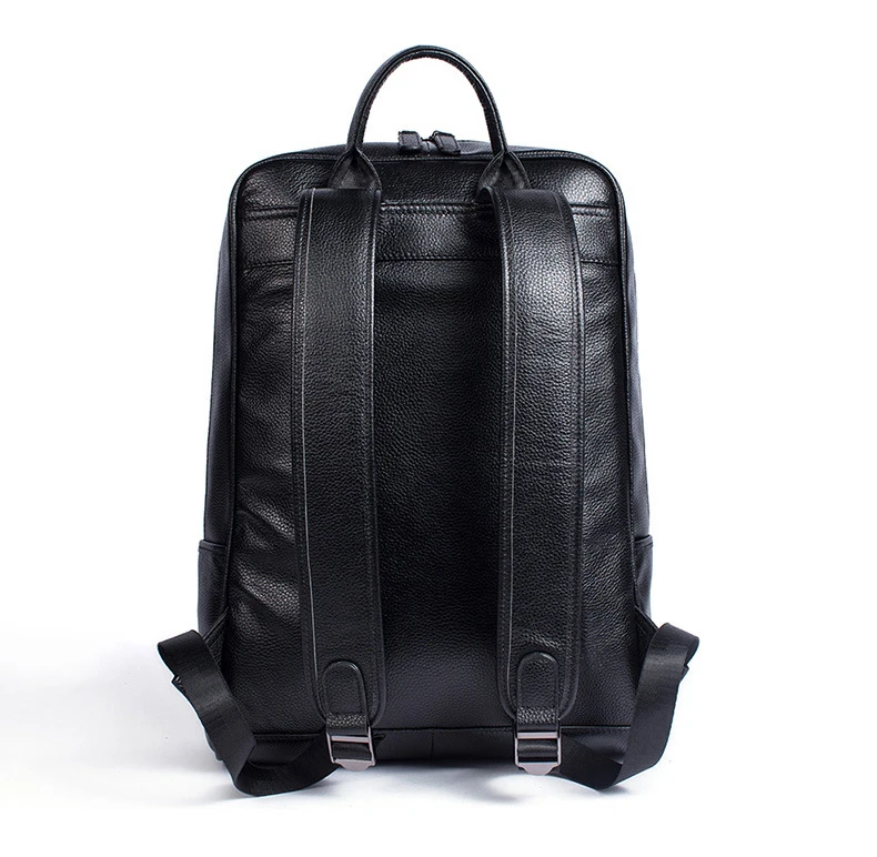 Genuínos Mochilas de Couro Estudante de Couro