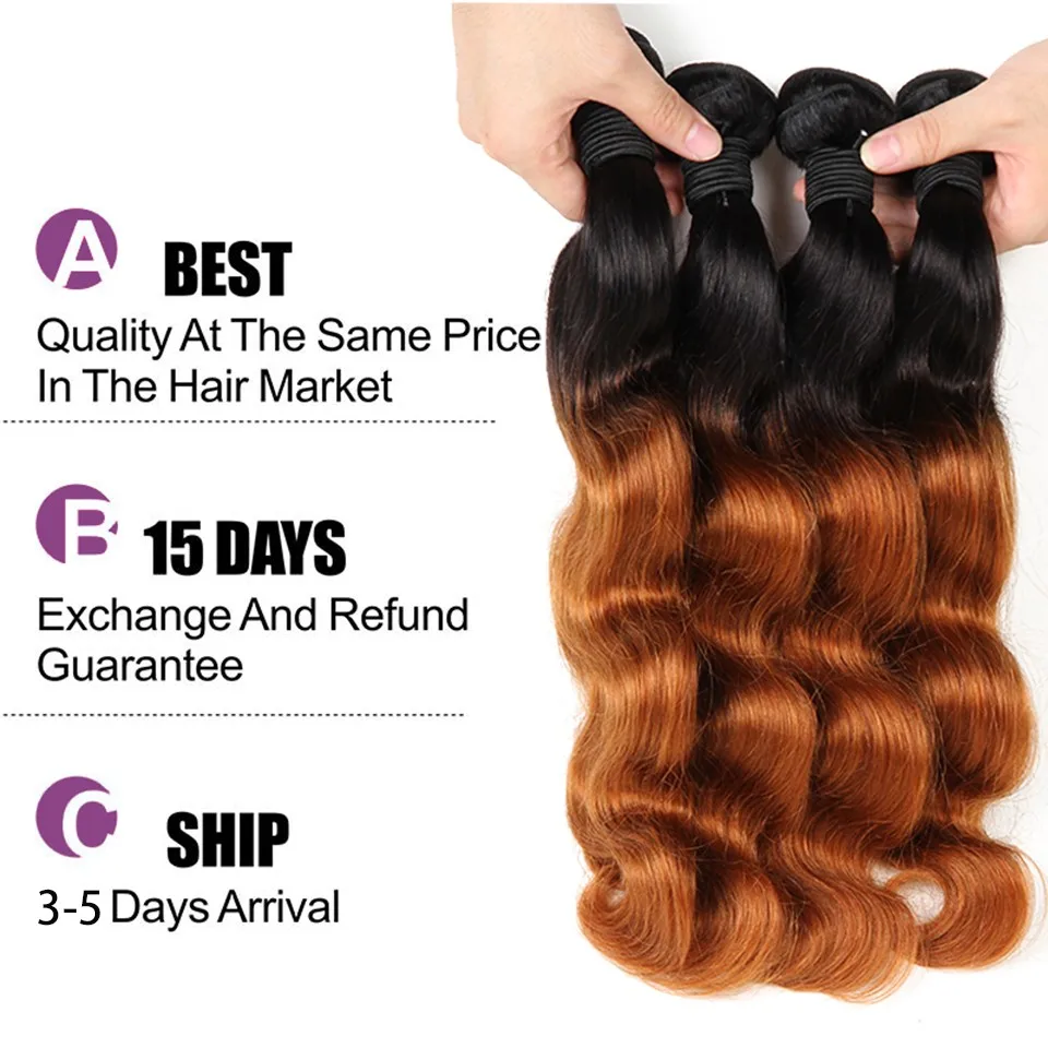 ombre brazilian body wave 06