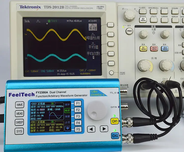 FY2300-6MHz произвольной формы двухканальный высокочастотный генератор сигналов 200MSa/s 100 МГц Частотомер