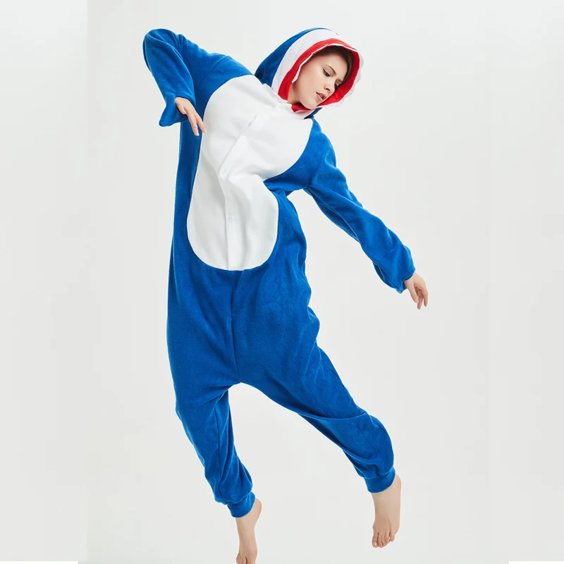 shark kigurumi pajamas