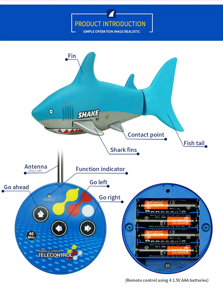 Обновленный Shenqiwei 3310 мини RC рыбы 3CH 4 способ RC акула рыбачья лодка 27/40 МГц мини радио дистанционное управление; Электроника игрушка для детей