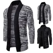 Laipelar мужские повседневные свитеры Casrdigan мужские лоскутные тонкие пальто осень зима теплые толстые трикотажные кардиганы пальто Верхняя одежда