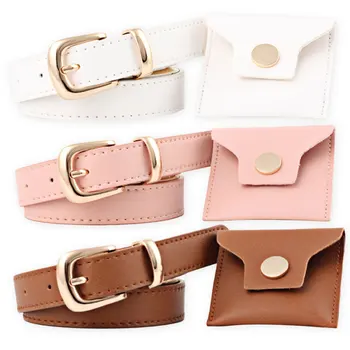 

New Design Fashion Belt for Women Lady PU Belt with Metal Buckle Belt All-Match Waist Band Clothing Accessories