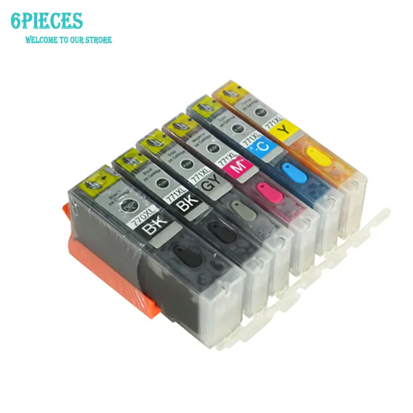LuoCai PGI 770 CLI771 6 шт. многоразовый картридж для Canon PIXma MG5770 MG6870 TS5070 TS6070 TS8070 PGI-770